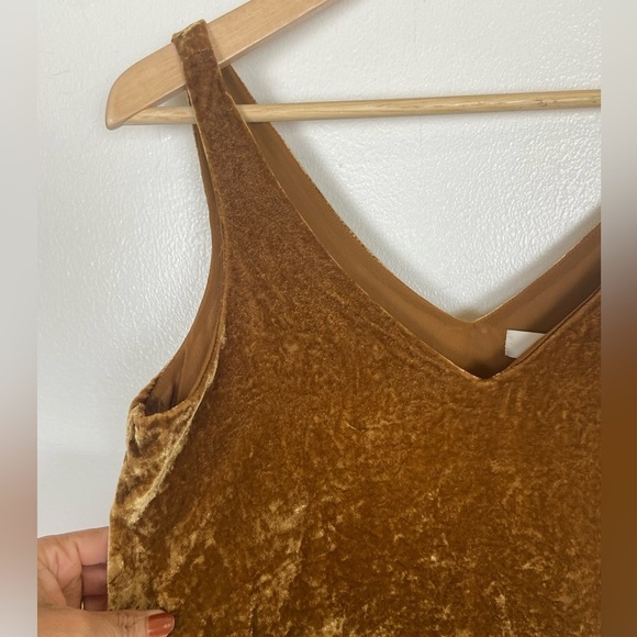 LOFT Brown Velvet Sleeveless Blouse - Picture 3 of 10